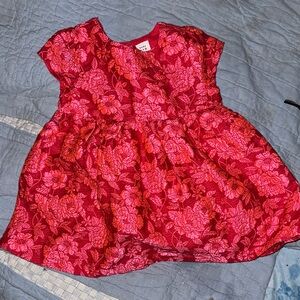 Baby Gap Floral Red Dress for Kids